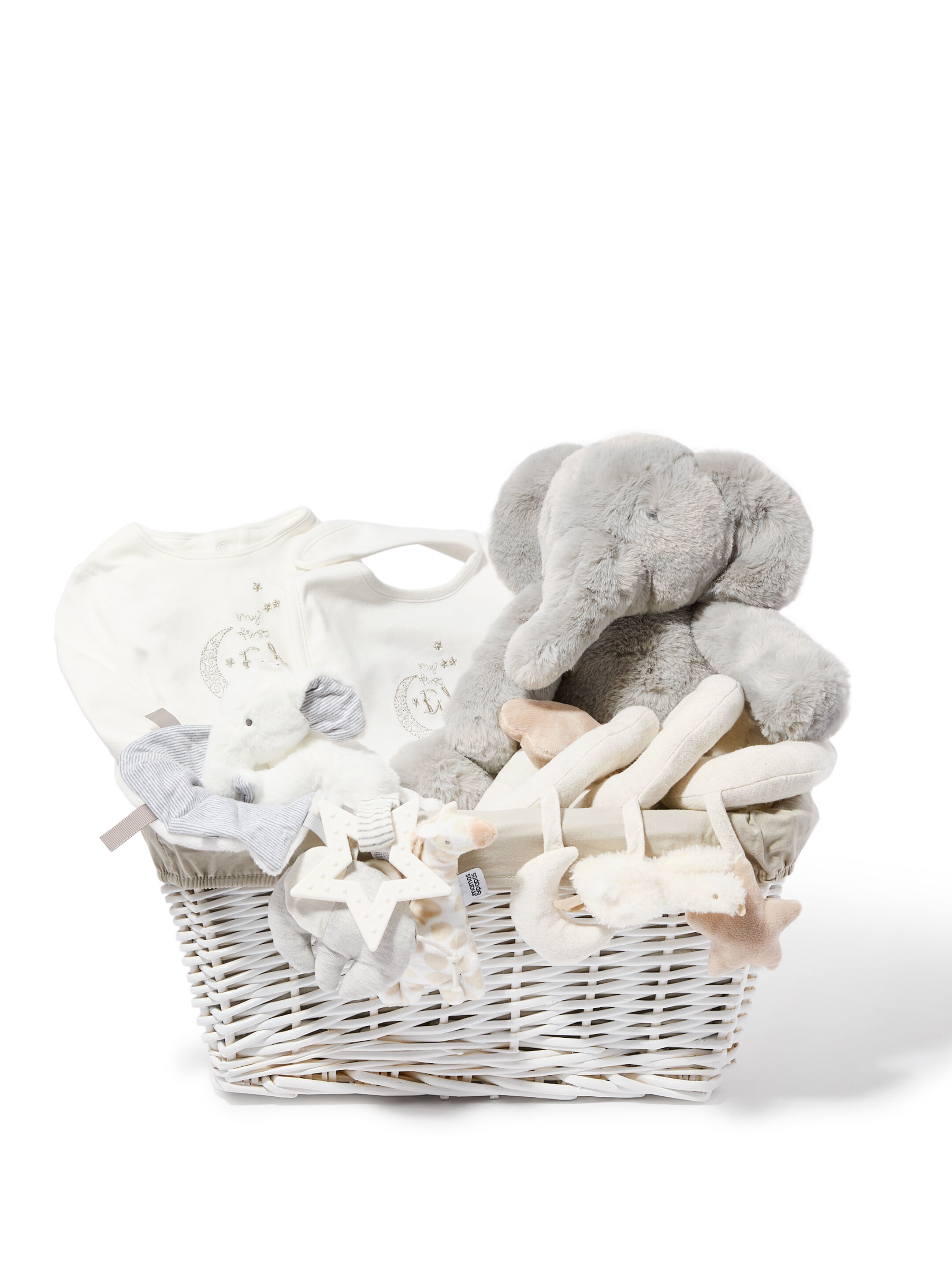 سلة هدايا للرضع بلباس الكل في واحد بتطريز My First Eid &rlm;- 6 قطع